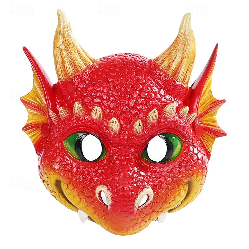 Bambini Ragazze Accessori per capelli Attivo All'aperto Vacanza Drago Stampa animalier Nero Rosso del 2026 a $10.99 –P5