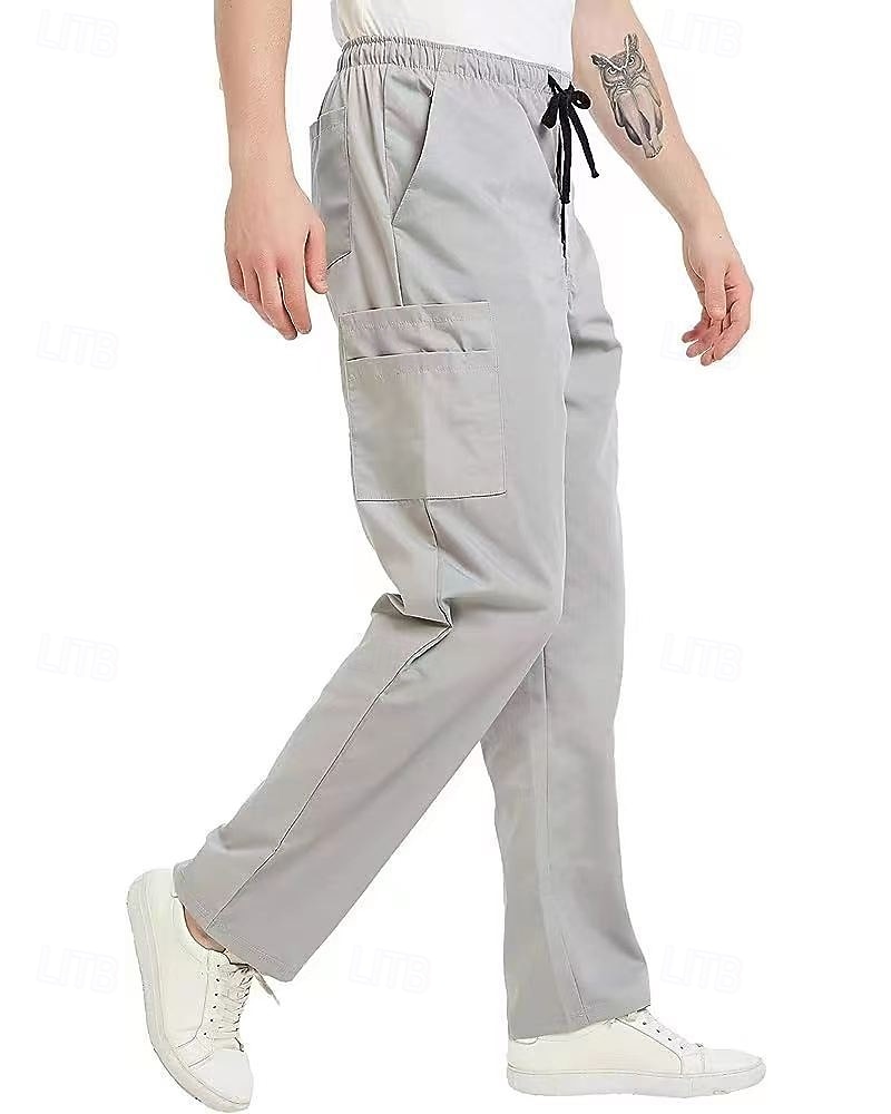 Per uomo Pantaloni Cargo Pantaloni Coulisse Elastico in vita Multi-tasche Semplice Indossabile All'aperto Quotidiano Campeggio & Escursionismo Moda Classico Nero Cachi del 2025 a $25.99 –P1