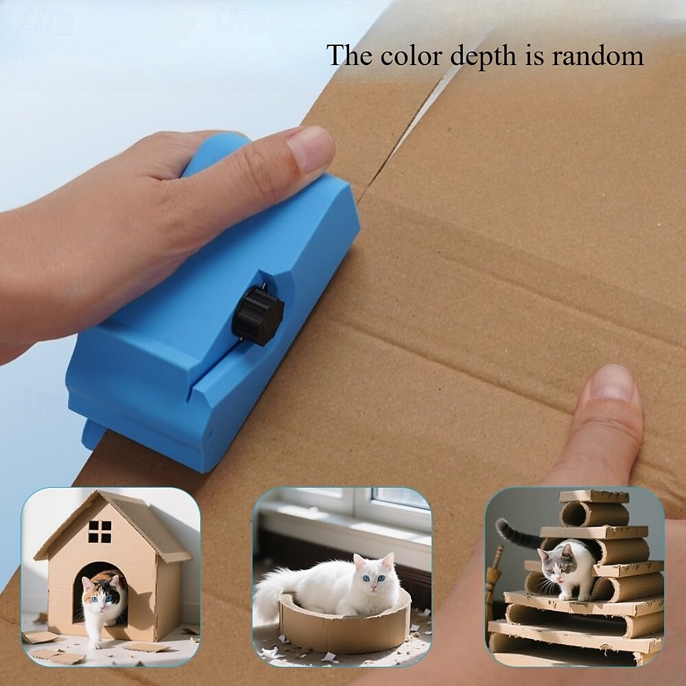 1pc DIY Cat Scratch Board Cutter Tool - Manual Cardboard Cutting Device with Sharp Edge Creation for Scratch Boards, Boxes, Gift Decorations - Safe for Cats, Easy-to-Use Household Crafting Tool 2025 - $7.99 –P18