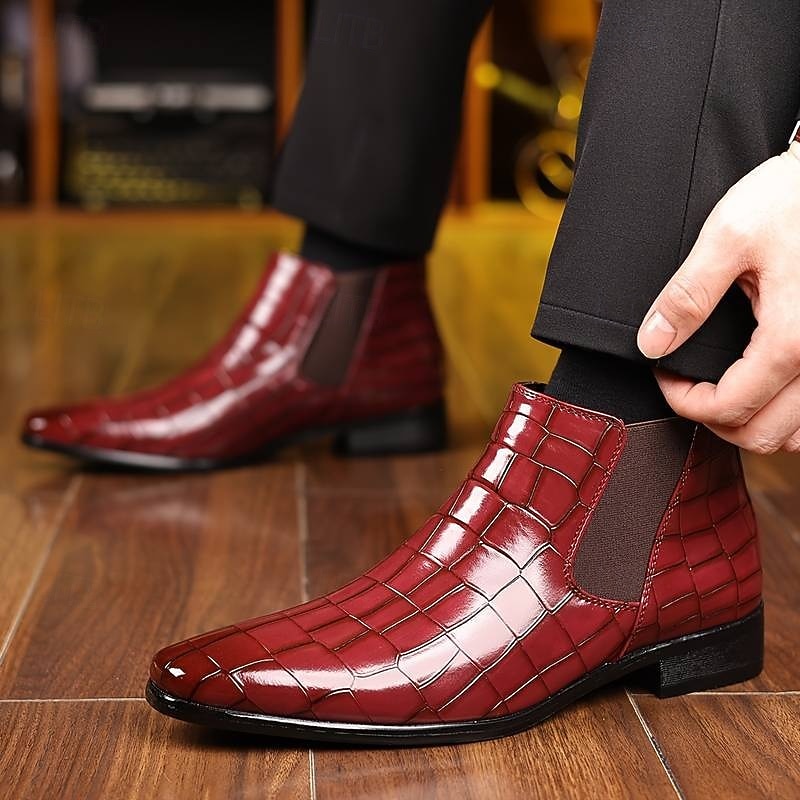 Chelsea-Stiefel für Herren, Business-Casual-Stiefeletten zum Hineinschlüpfen für Büro und Alltag 2026 - $54.99 –P5