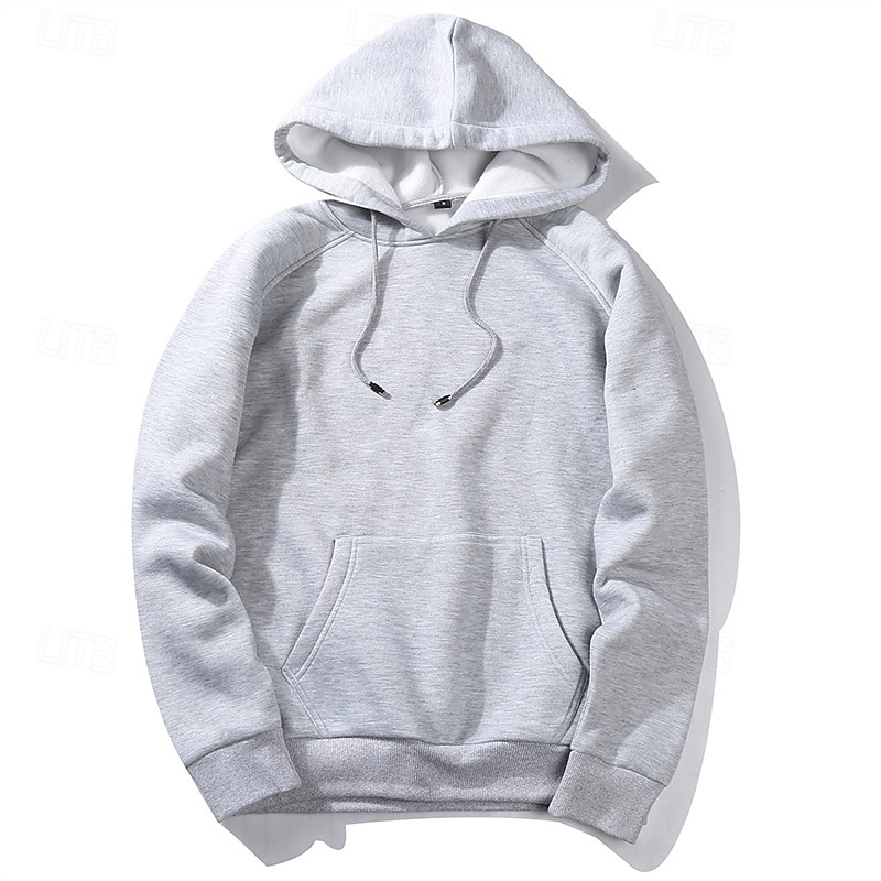 Homens Moletom Moletom de lã Adamascado Preto Branco Amarelo Verde Tropa Com Capuz Tecido Com Cordão Bolsos Desportos e Ar livre Diário Feriado Poliéster Roupa de rua Básico Casual Outono Inverno de 2025 por $21.99 –P5