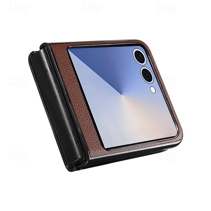 telefono Custodia Per Samsung Galaxy Z Flip 7 Z Flip 7 FE Z Flip 6 Z Flip 5 Copertura Posteriore Resistente agli urti Retrò TPU Pelle PU del 2025 a $9.99 –P10