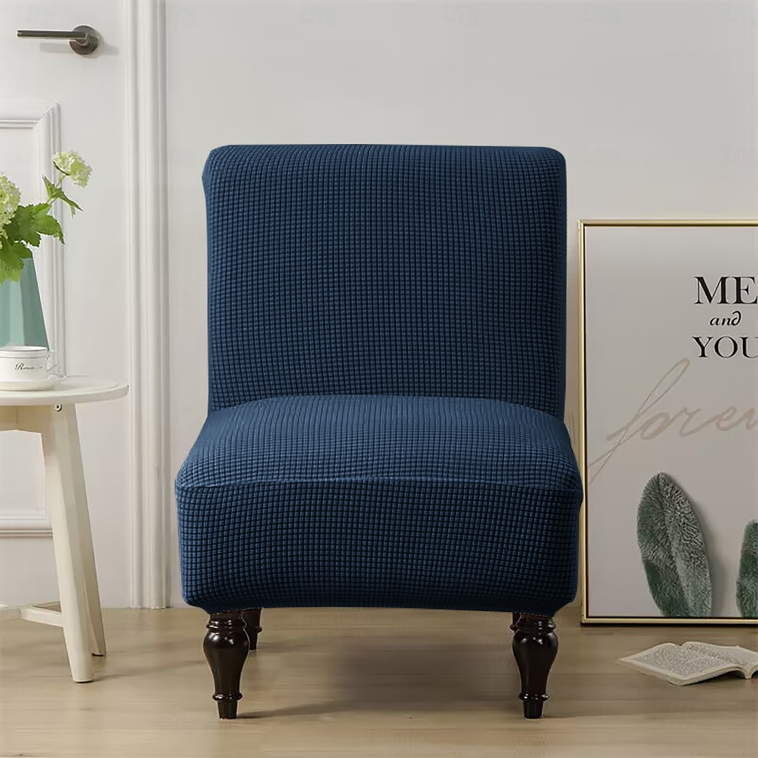 Capa para cadeira de jantar listrada de 1 peça - capa elástica de elastano com faixa elástica | serve para a maioria das cadeiras para casa, casamento, banquete de 2026 por $18.99 –P3