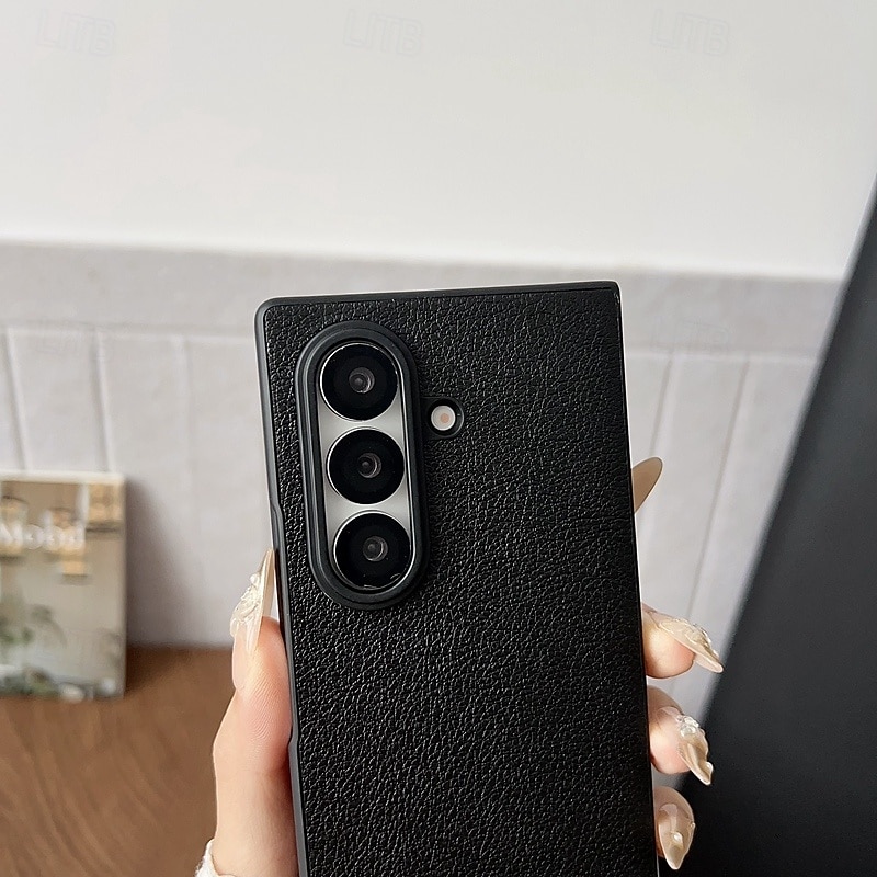 telefono Custodia Per Samsung Galaxy Piegatura a Z 7 Z Fold 6 Z Fold 5 Z Fold 4 Copertura Posteriore Resistente agli urti Retrò TPU Pelle PU del 2025 a $11.99 –P3