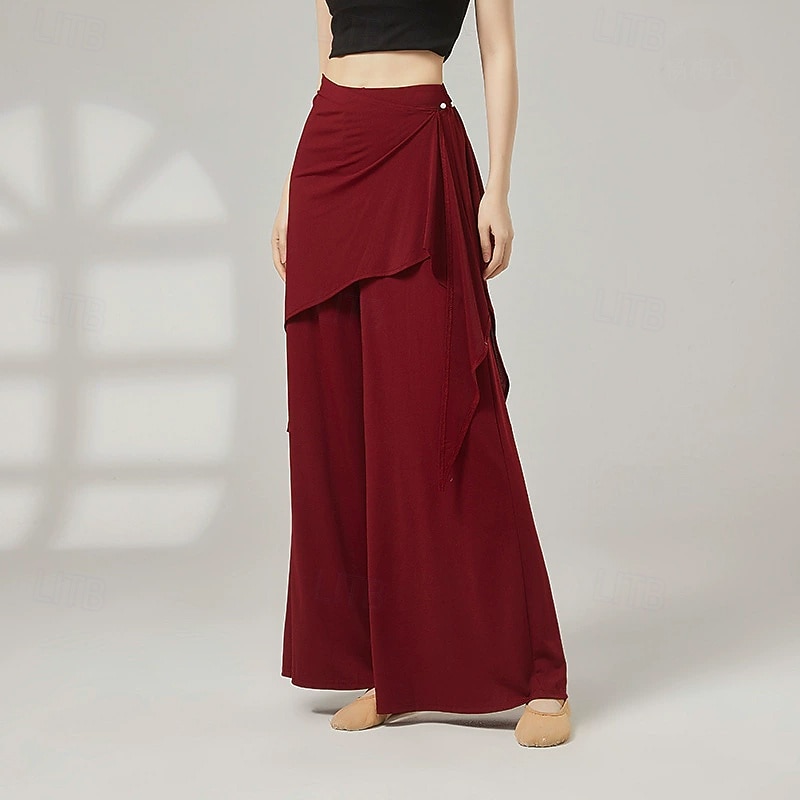 Activewear Pants Pure Color Splicing Women's Performance Training High Polyester 2026 - $39.99 –P3