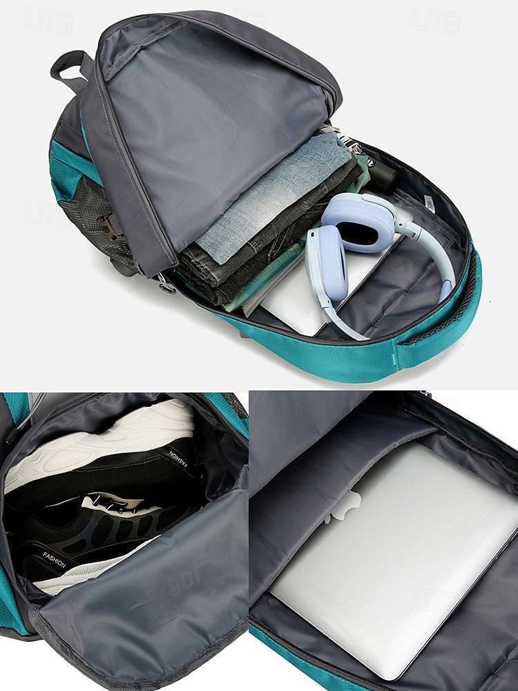 60 liters vattentålig vandringsryggsäck för män – stor kapacitet för utomhusresor med flera fack för camping, vandring och backpackingäventyr 2025 - $34.99 –P7