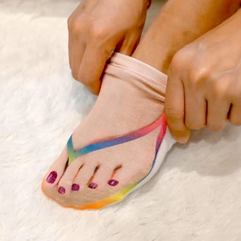 Забавные и необычные носки для мужчин и женщин с 3D-дизайном шлепанцев, необычные носки с принтом, идеально подходящие для подарков, необычной одежды и прямых оптовых продаж модных носков с фабрики 2025 - $6.49 –P3