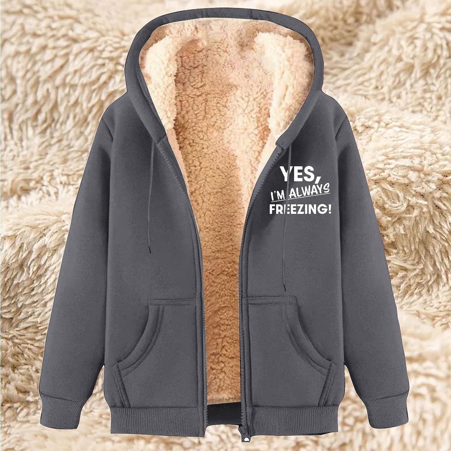 Homme Sweat à capuche zippé intégral Sweat à capuche zippé Veste en Polaire Sweat à capuche en polaire Abricot Noir Rouge Bleu Vert À capuche Uni Lettre Impressions Graphiques Fermeture éclair Avec de 2025 ? $20.99 –P2