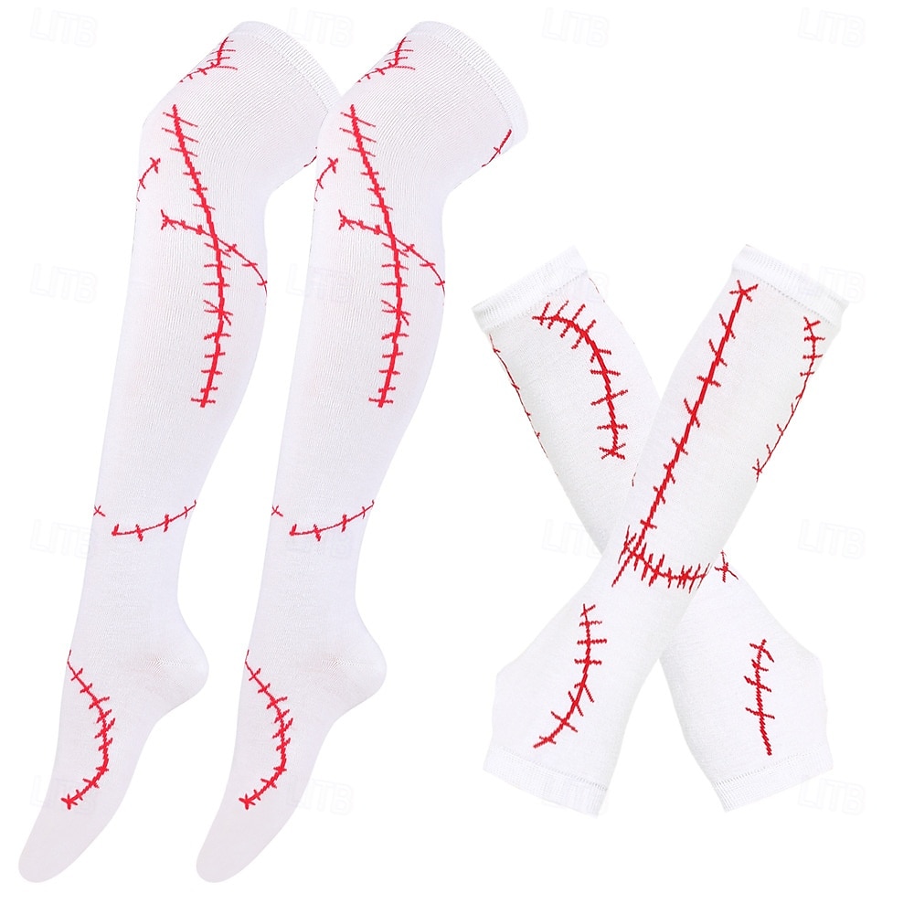 Sally Gloves Accessories Set Socks The Nightmare Before Christmas Horror Scary Costume Adults' Women's Halloween Carnival Party Performance Easy Halloween Costumes Dress Up 2026 - $13.99 –P13
