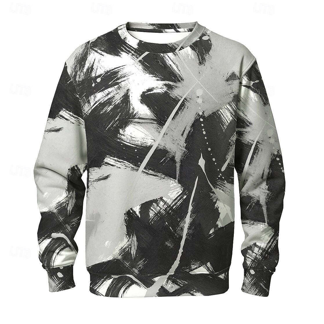 Herre Abstrakt Genser Fritid Langermet Crew-hals Feriereise Gateklær Rød Lilla Crewneck 3D Alle årstider Designer 2025 - $26.99 –P4