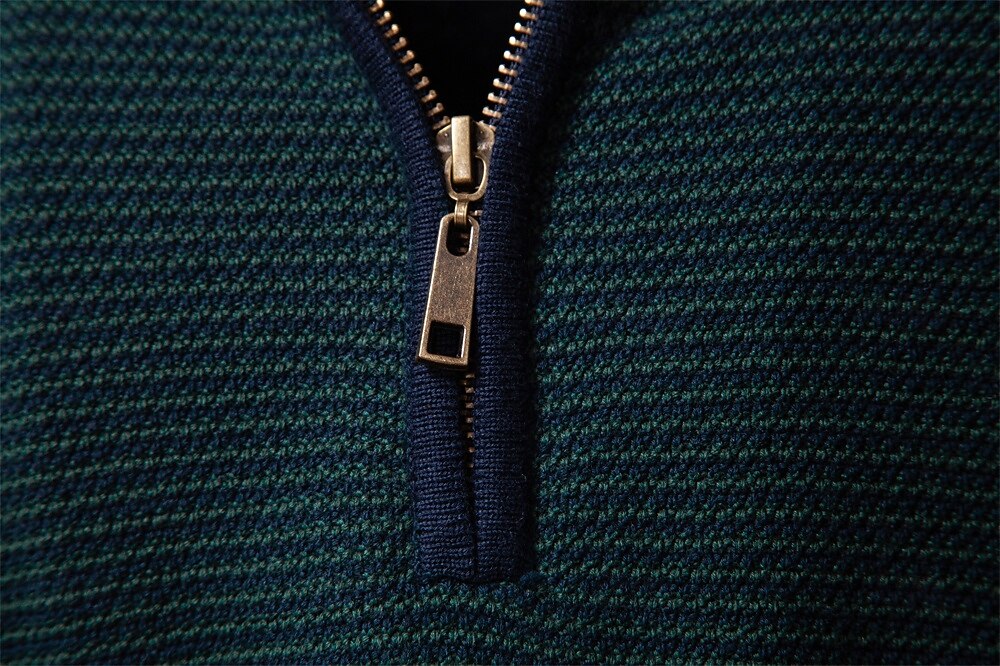 Herren Pullover Zopfmuster Stricken Normale Oberteile Halber Reißverschluss Farbblock Geometrisch Stehkragen Elegant Vintage Schule Urlaub Bekleidung Frühling Herbst Grün Armeegrün S M L 2026 - $53.99 –P3