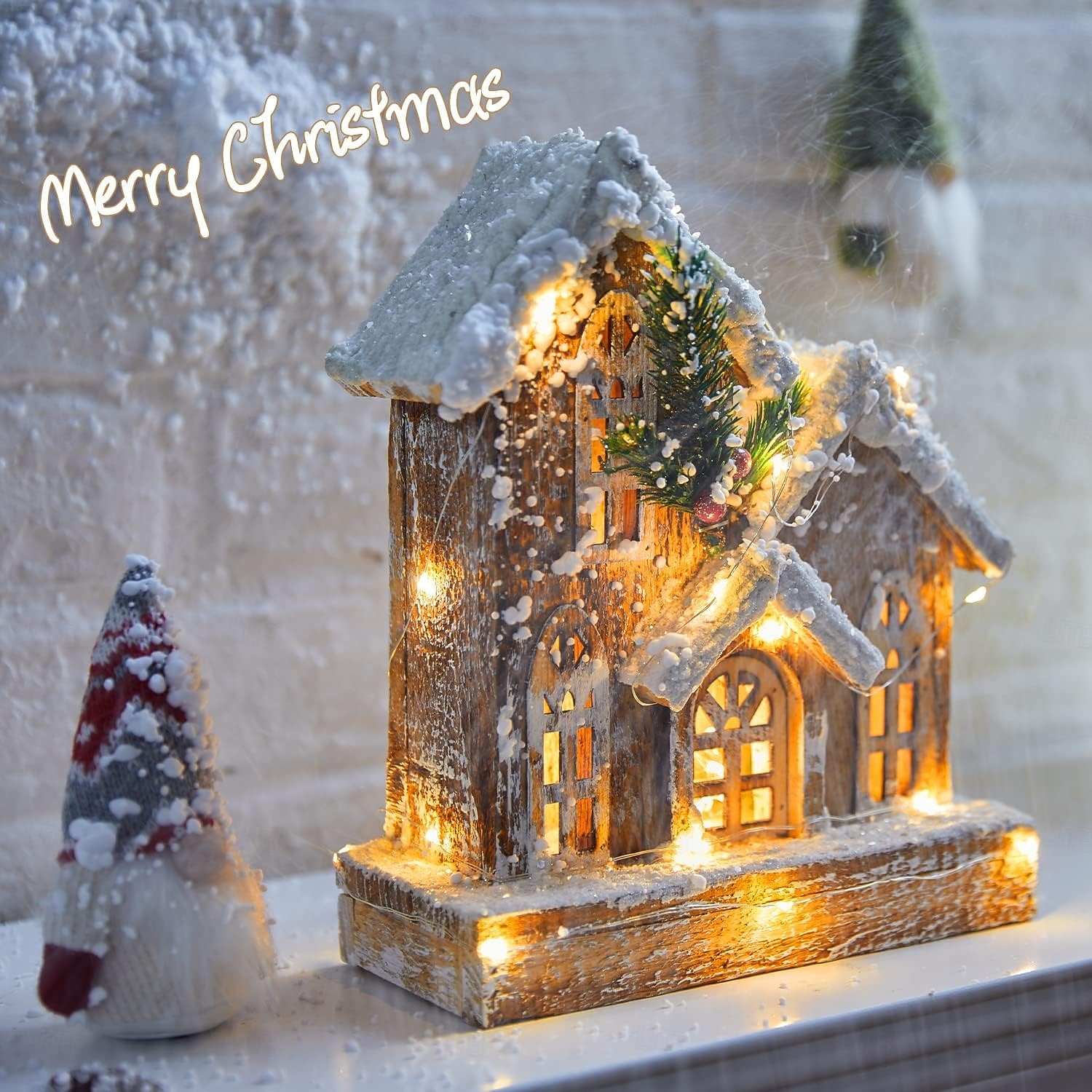 10 pezzi 5m/16,4ft 50 perline a led luci a stringa per Halloween Natale matrimonio San Valentino festa atmosfera interna ed esterna decorazione stringa di luci scatola batteria AAA funzione timer del 2025 a $23.99 –P4