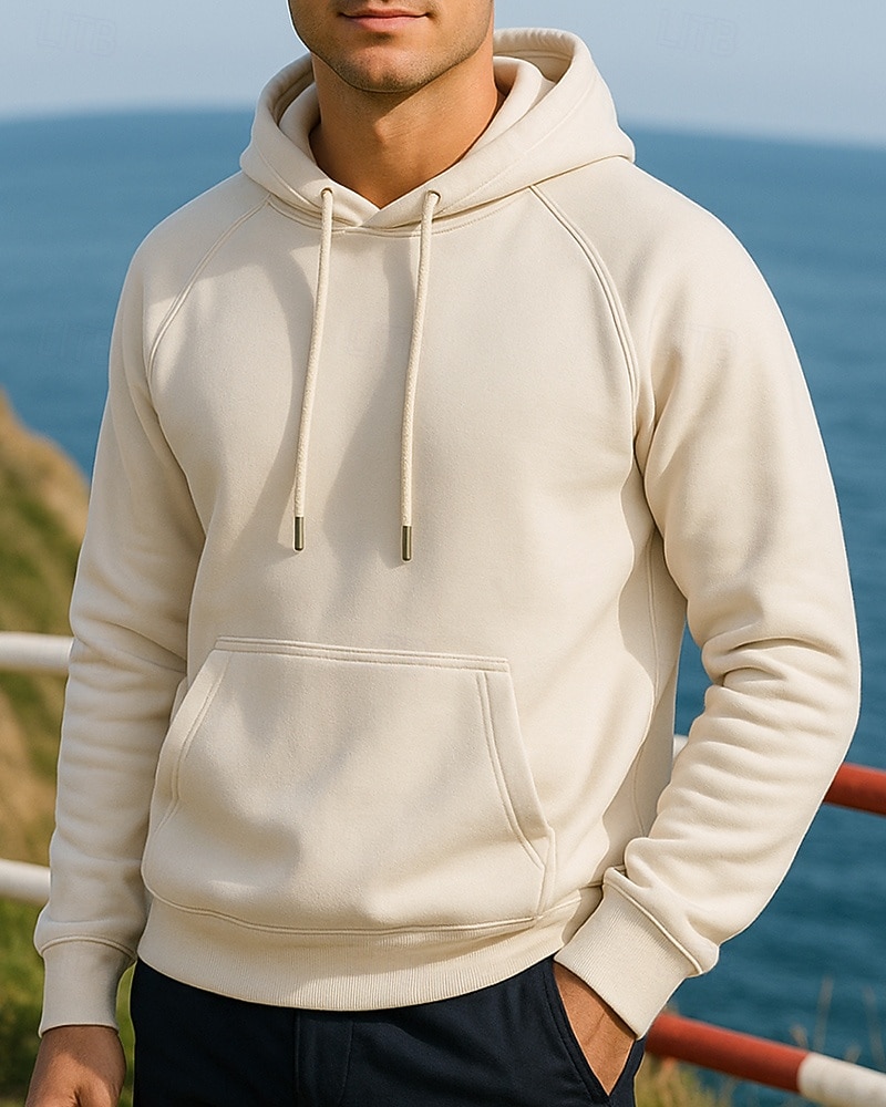 Hombre Sudadera informal Sudadera con capucha Con bolsillos Manga Larga Camiseta Ropa Deportiva Otoño Color sólido Moda Al Aire Libre Viaje Corriendo Ropa de deporte Ropa de Deporte Negro Amarillo 2025 - $21.99 –P1