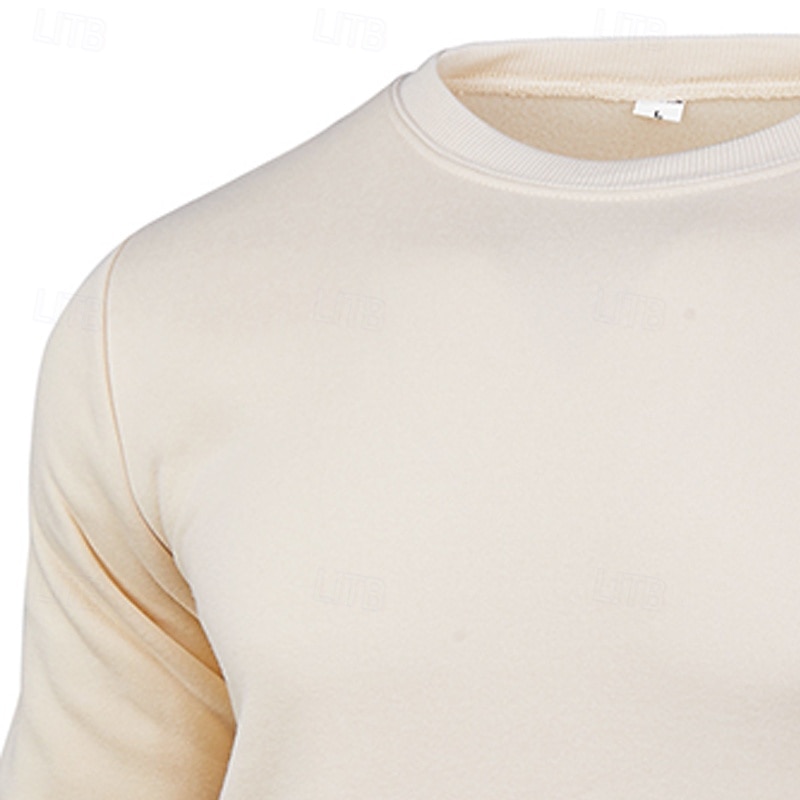 Per uomo Maglia Felpa in pile Maglione Felpa con cappuccio foderata in pile Nero Bianco Giallo Rosa Rosso Girocollo Semplice Sport & Outdoor Casuale Quotidiano Poliestere Streetwear Cool del 2025 a $8.49 –P12