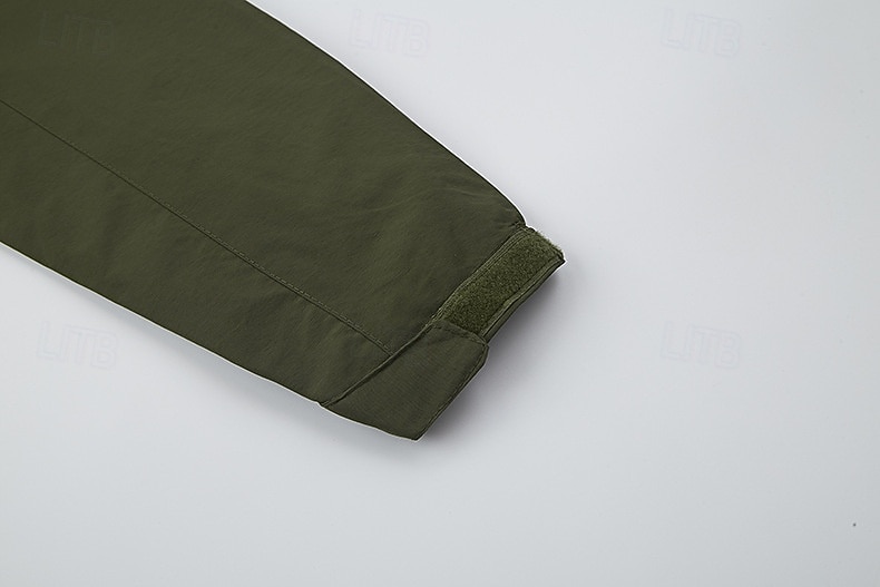 Per uomo Giacca da Esterno Giacca Tattica Giacca antivento Streetwear Casuale Impermeabile Antivento Tasca Primavera Autunno Tinta unica Casual Collo ripiegato Regolare Nero Blu marino Cachi Verde del 2026 a $42.99 –P9