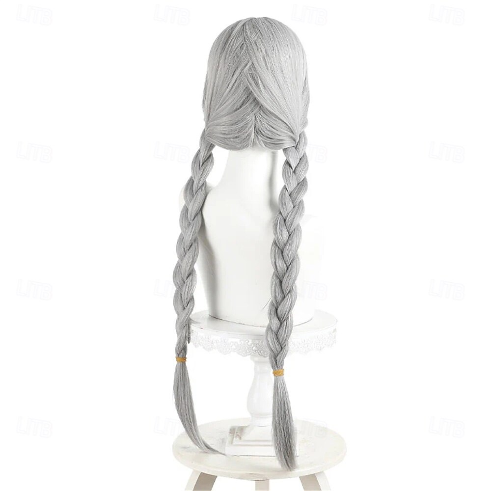 Cosplay Wigs Gray Straight Synthetic Hair Very Long Wigs Women Wigs For Party 2026 - $26.99 –P3