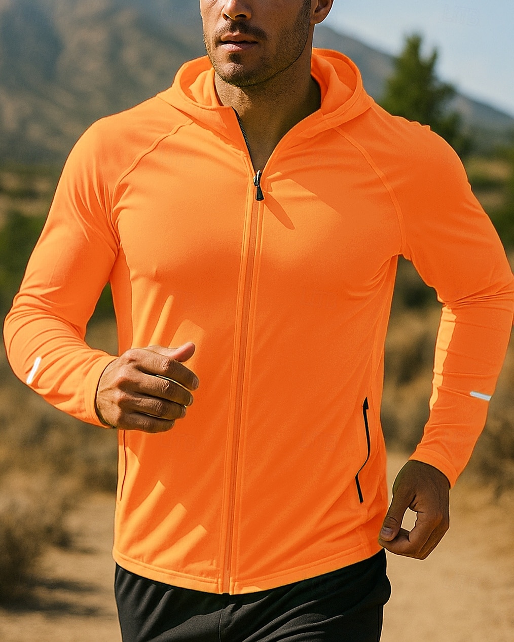Hombre Chaqueta para correr Chaqueta para exteriores Chaqueta con capucha Bolsillo Correa Manga Larga Camiseta Ropa Deportiva Resistente al Viento Secado rápido Dispersor de humedad Transpirable 2025 - $21.59 –P4