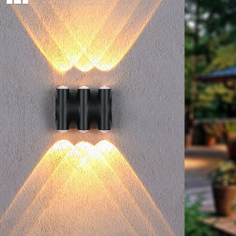 Lampada da parete a LED per esterni, illuminazione up/down, lampada da parete per interni impermeabile IP65, lampada da camera da letto moderna del 2025 a $59.99 –P6