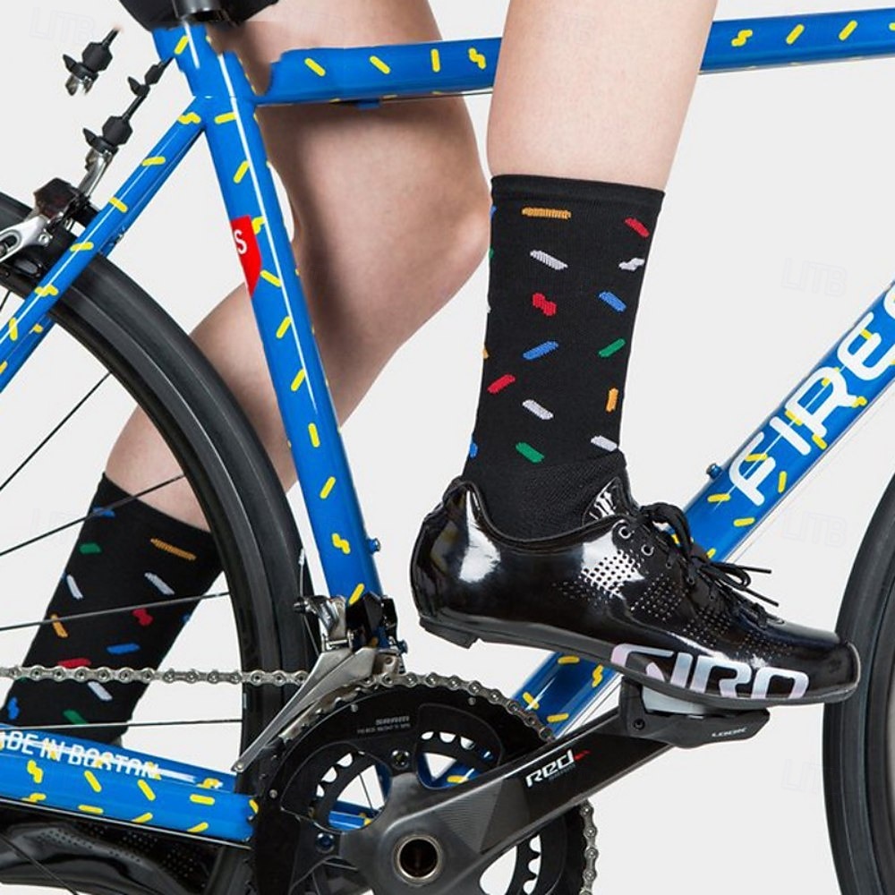 Calcetines Calcetines Ciclismo Calcetines de bicicleta Calcetines deportivos Calcetines atléticos Camping / Senderismo Senderismo Ejercicio al Aire Libre Bicicleta / Ciclismo Alta elasticidad Cómodo 2025 - $11.49 –P6