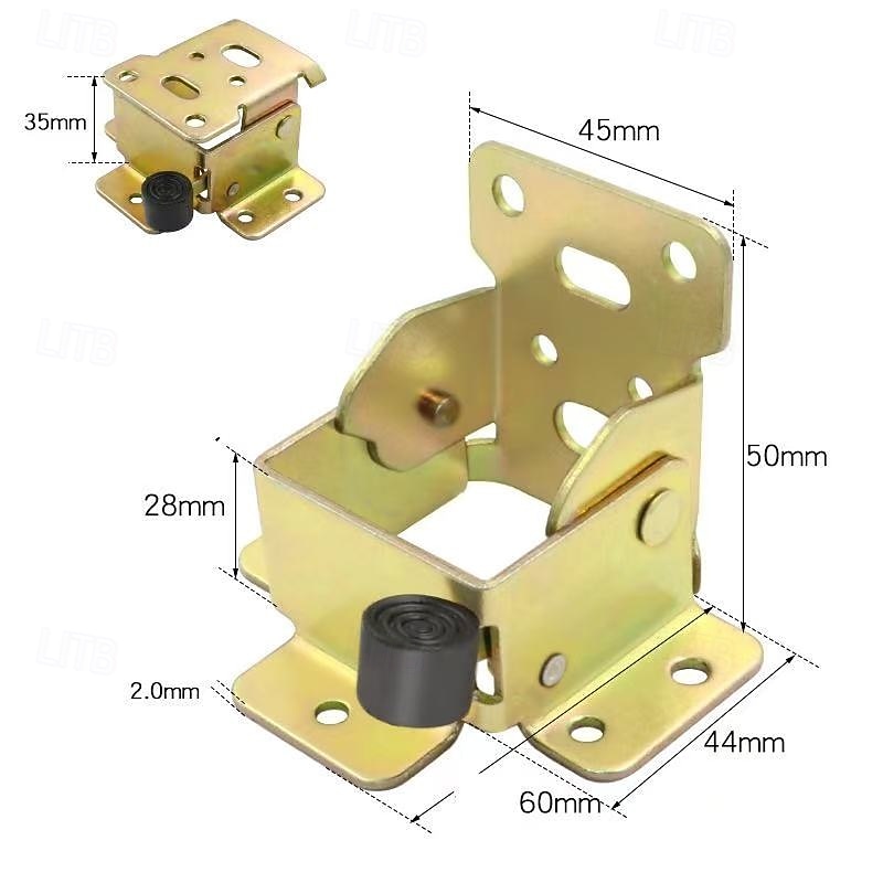 4-pack kraftiga fällbara bordsbenfästen med självlåsande gångjärn, fällbara järnfästen för bords-, stols- och sängben, låsbara förlängningsstödgångjärn med skruvar 2025 - $19.99 –P7