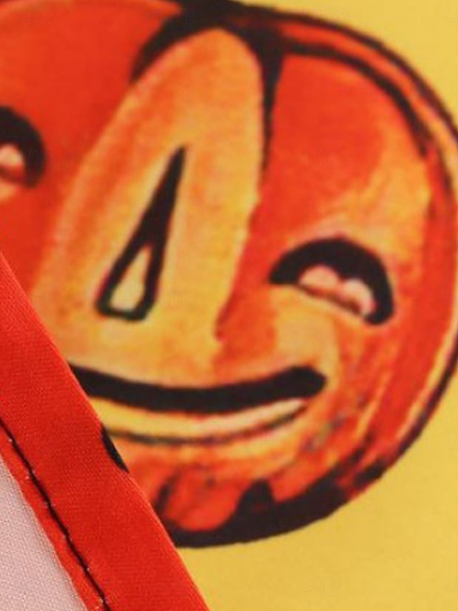 Halloween Naisten Midimekko A linjainen mekko Vapaa-aika Päivittäin Pyhäpäivä Normaali Kurpitsa hämähäkinverkko Lyhythihainen Nelikulmainen kaula-aukko Musta Keltainen Purppura Kesä Kevät Syksy 2025 - $24.99 –P5