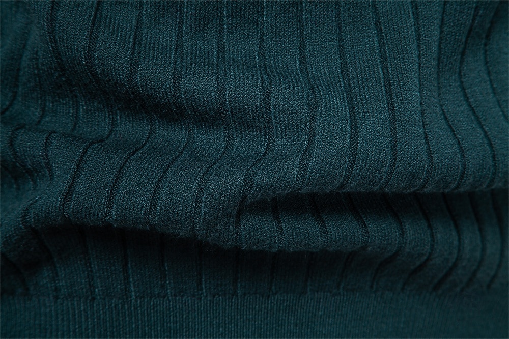 Homme Pull Tricoter Hauts Réguliers Couleur Unie Col roulé Élégant ancien École Vacances Vêtement Tenue Printemps Automne Noir Marine foncé S M L de 2026 ? $26.99 –P5