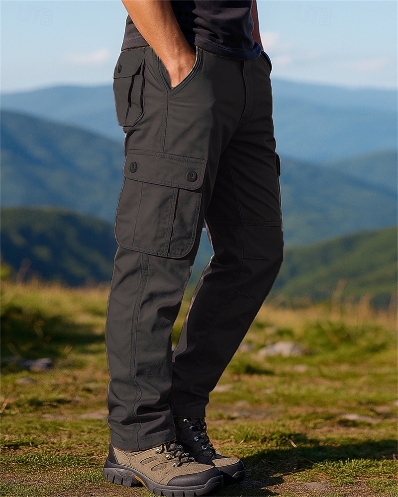 בגדי ריקוד גברים מכנסי קרב מכנסי קרגו מכנסיים לטיולי הליכה אביב סתיו חיצוני רגיל עמיד למים עמיד מכנסיים כיס צהוב צבא שחור כותנה מחנאות וטיולים ציד ריצה S M L XL XXL 2026 - $38.99 –P7