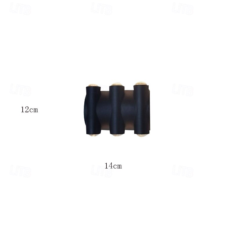 Lampada da parete a LED per esterni, illuminazione up/down, lampada da parete per interni impermeabile IP65, lampada da camera da letto moderna del 2025 a $59.99 –P4