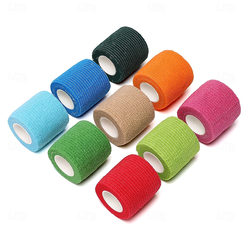 fasce elastiche sportive autoadesive colorate, fasce di supporto flessibili per ginocchia, dita, caviglie, polsi, spalle e articolazioni, protezione muscolare e prevenzione degli infortuni del 2025 a $3.49 –P5