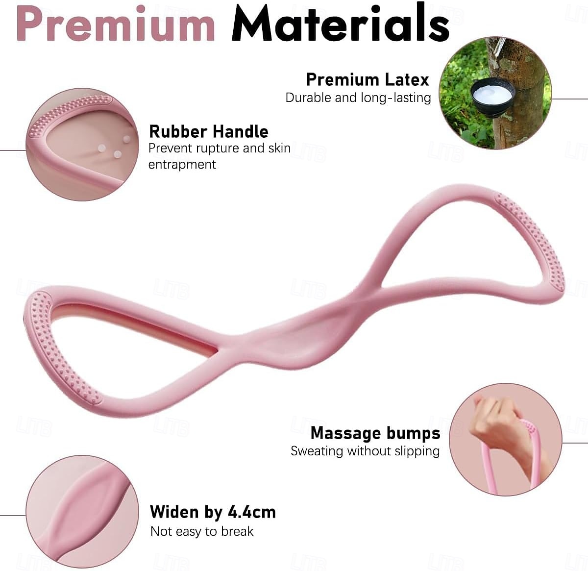 3 эластичных резинки для упражнений в форме восьмерки с ручками для женщин, мужчин, рук, плеч, спины, ног, поддержания формы, фитнес-тренировки для всего тела, йоги, перетягивания каната для домашнего 2026 - €23.99 –P6