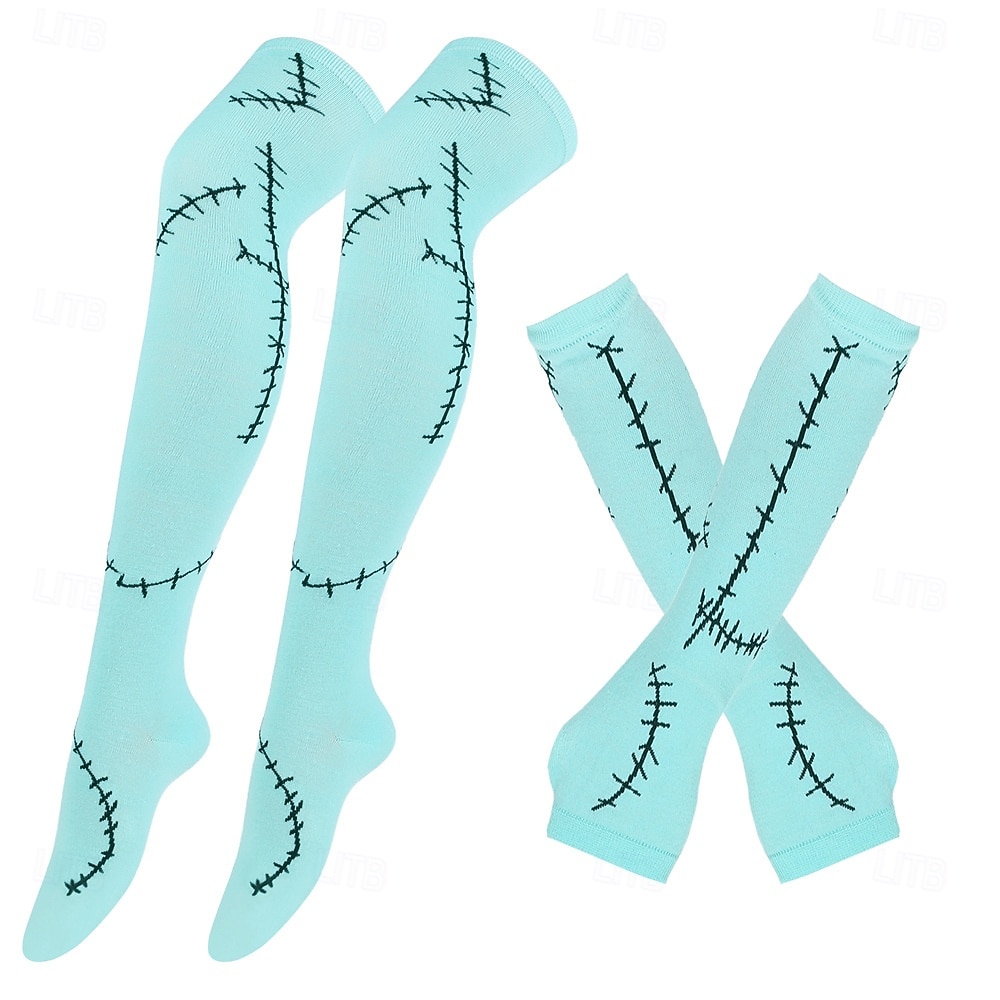 Sally Gloves Accessories Set Socks The Nightmare Before Christmas Horror Scary Costume Adults' Women's Halloween Carnival Party Performance Easy Halloween Costumes Dress Up 2026 - $13.99 –P3