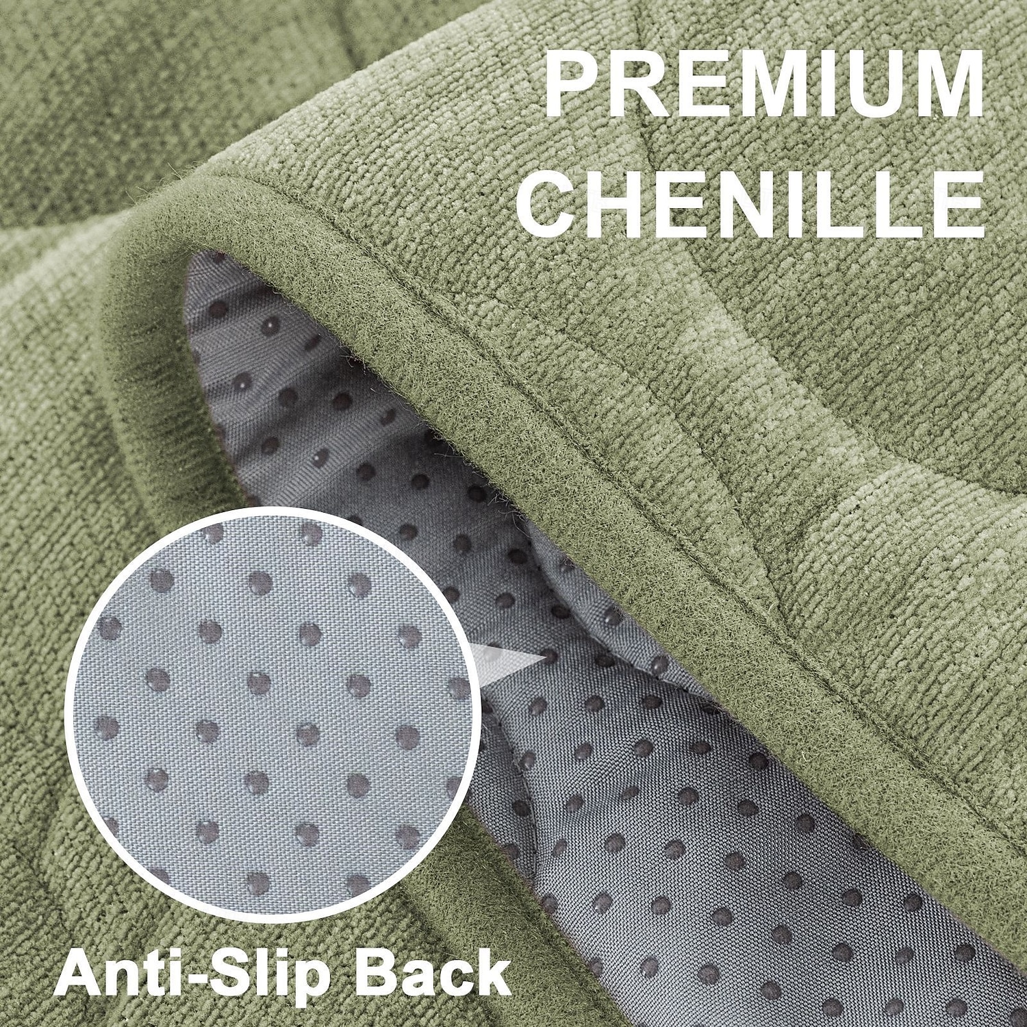 Chenille Sofa Putepadding Vanntett Anti-Skli Kjæledyrvennlig Sofa Deksel Plush Myk Setebeskytter Vaskbar Anti-Flekk Sofa Pad Stue 2025 - $41.99 –P3