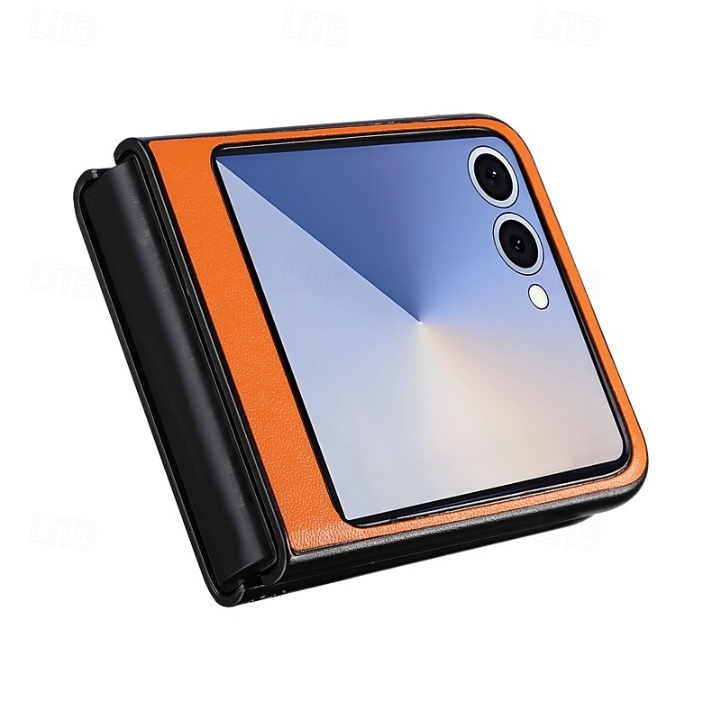 telefono Custodia Per Samsung Galaxy Z Flip 7 Z Flip 7 FE Z Flip 6 Z Flip 5 Copertura Posteriore Resistente agli urti Retrò TPU Pelle PU del 2025 a $9.99 –P10