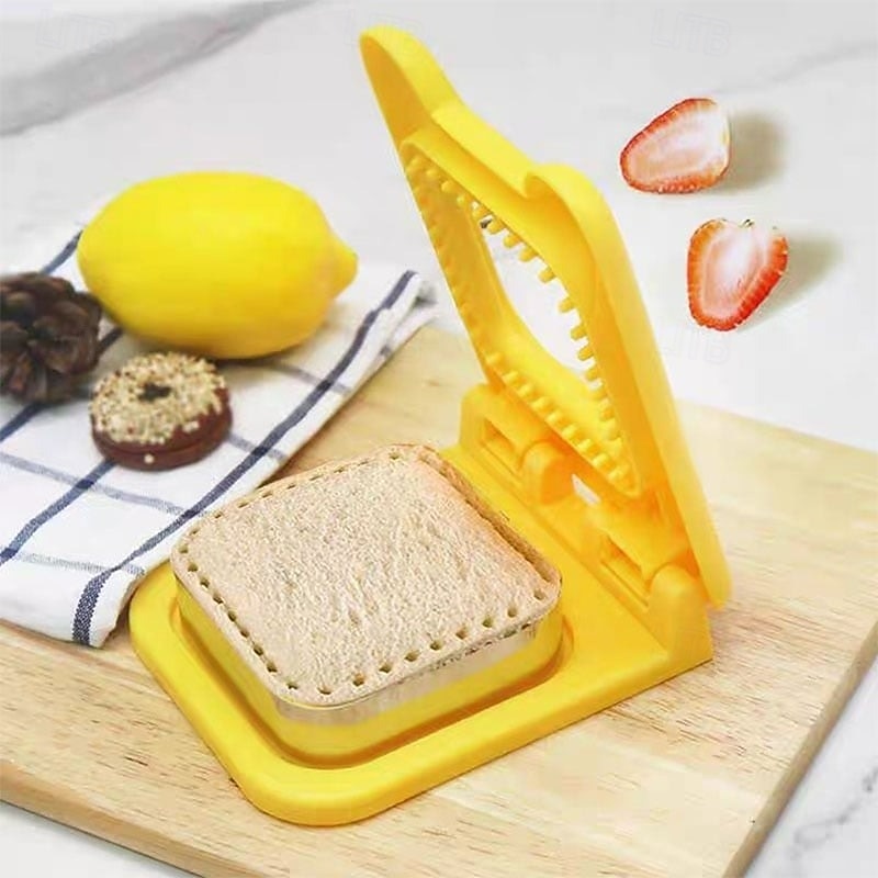 Formy na sendviče, kráječ a zatavovač, sada nástrojů z nerezové oceli na krájení chleba pro kutily, zatavování sendvičových toastů, perfektní kuchyňský doplněk pro přípravu obědových svačin. 2025 - $6.99 –P10