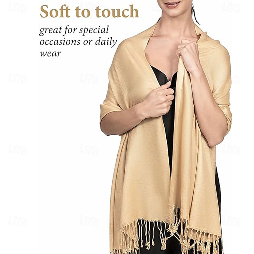 Achillea Soft Silky Pashmina Scarf for Women  Shawl Wrap for Evening Dresses Bridesmaids Weddings & Everyday Wear 2026 - $16.49 –P4
