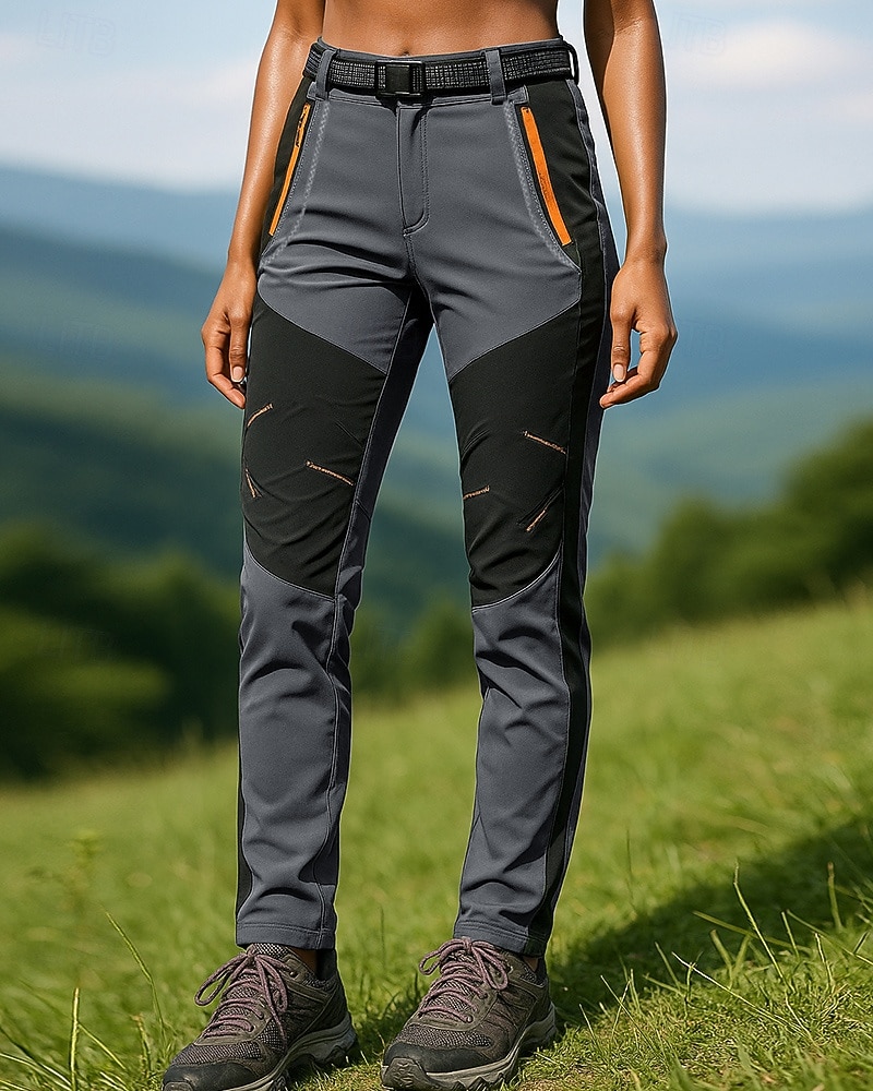 Dames Wandelbroek Waterdichte broek Softshell broek Lapwerk Zomer Buiten Normale pasvorm waterdicht Winddicht Kleding Onderlichaam Zak Zwart Leger Groen Spandex Kamperen&Wandelen Hardlopen S M L XL 2025 - $38.99 –P11