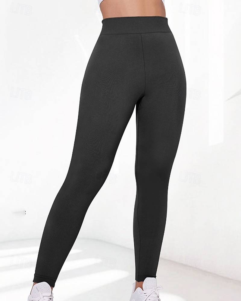 Pentru femei Pantaloni Jambiere Șic Stradă Casual Lungime totală Natural Simplu Talie elastică Comfortabil Stradă Concediu Sfârșit de săptămână Roșu Claret Negru Alb Roz Toamnă Fit regulat 2025 - $14.99 –P3