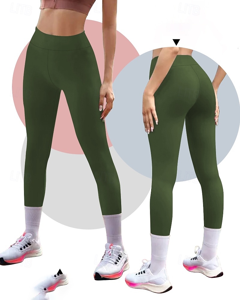 Pentru femei Pantaloni Jambiere Șic Stradă Casual Lungime totală Natural Simplu Talie elastică Comfortabil Stradă Concediu Sfârșit de săptămână Roșu Claret Negru Alb Roz Toamnă Fit regulat 2025 - $14.99 –P7