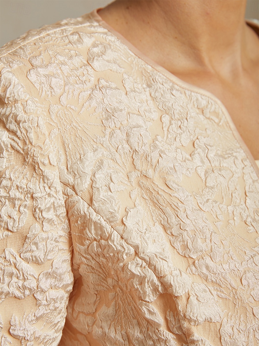 Dame Dressy topper Elegant Daglig Stilfull Crew-hals Beige Høst Vinter 2025 - $89.99 –P5