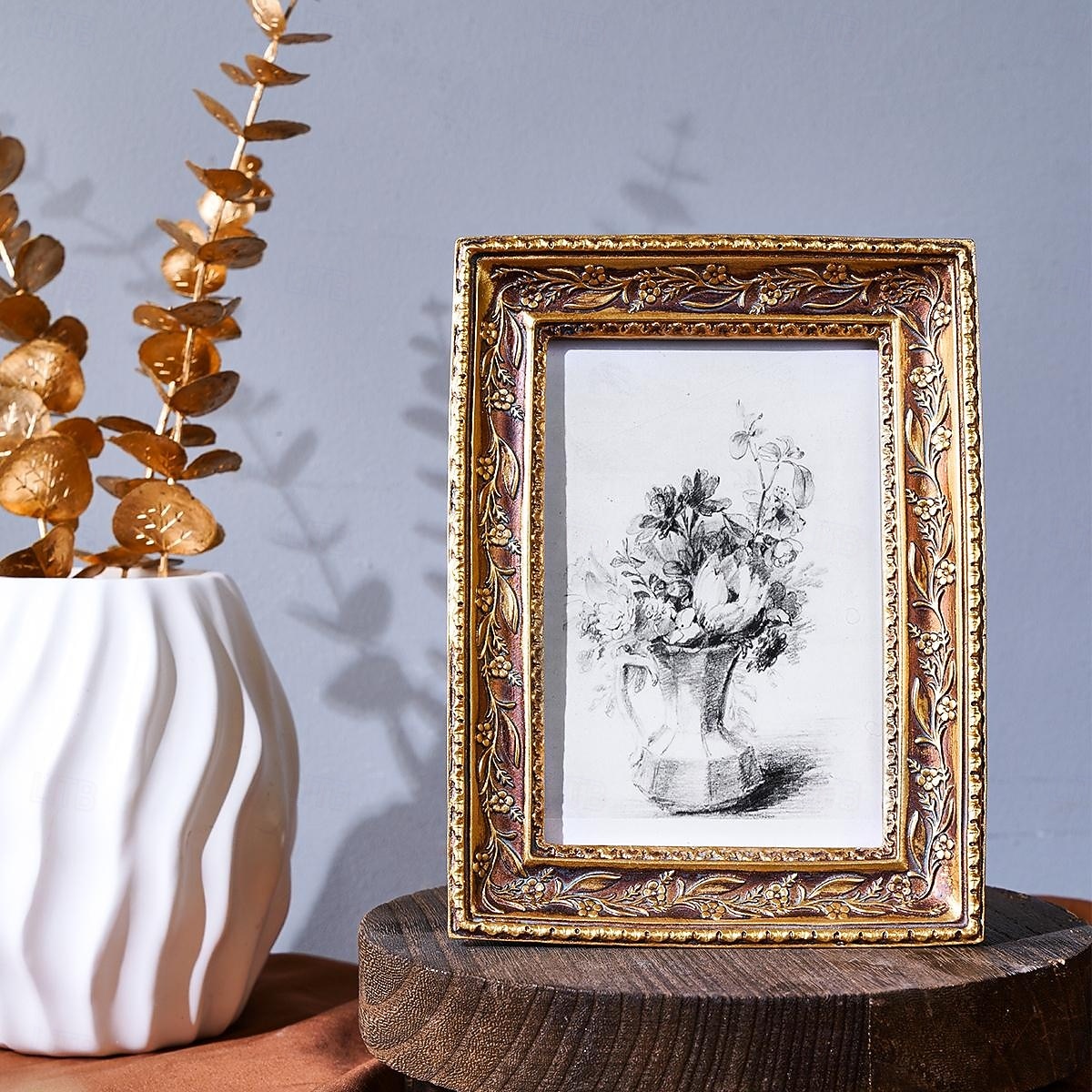 vintage χρυσό πλαίσιο φωτογραφιών, ζεστή διακοσμητική κορνίζα για την επιφάνεια εργασίας στο σπίτι, οριζόντια &κάθετη επιτραπέζια κορνίζα φωτογραφιών για υπνοδωμάτιο, γραφείο &διακόσμηση γραφείου 2026 - $13.49 –P7