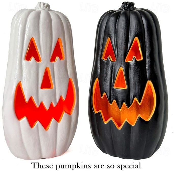 lanterna di zucca di Halloween in bianco e nero, interruttore automatico, giardino a led, paradiso, ornamento atmosferico creativo e luminoso del 2025 a $133.99 –P5