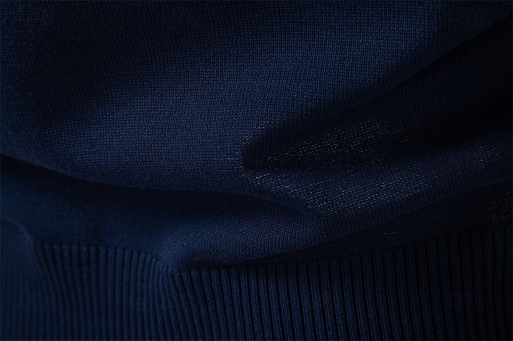 Herre Pullover genser Strikke Vanlige topper Jacquard Knapper Helfarge Polokrage Elegant Årgang Skole Hjem Klær Vår Høst Mørk Marineblå Kakifarget S M L 2026 - $35.99 –P18