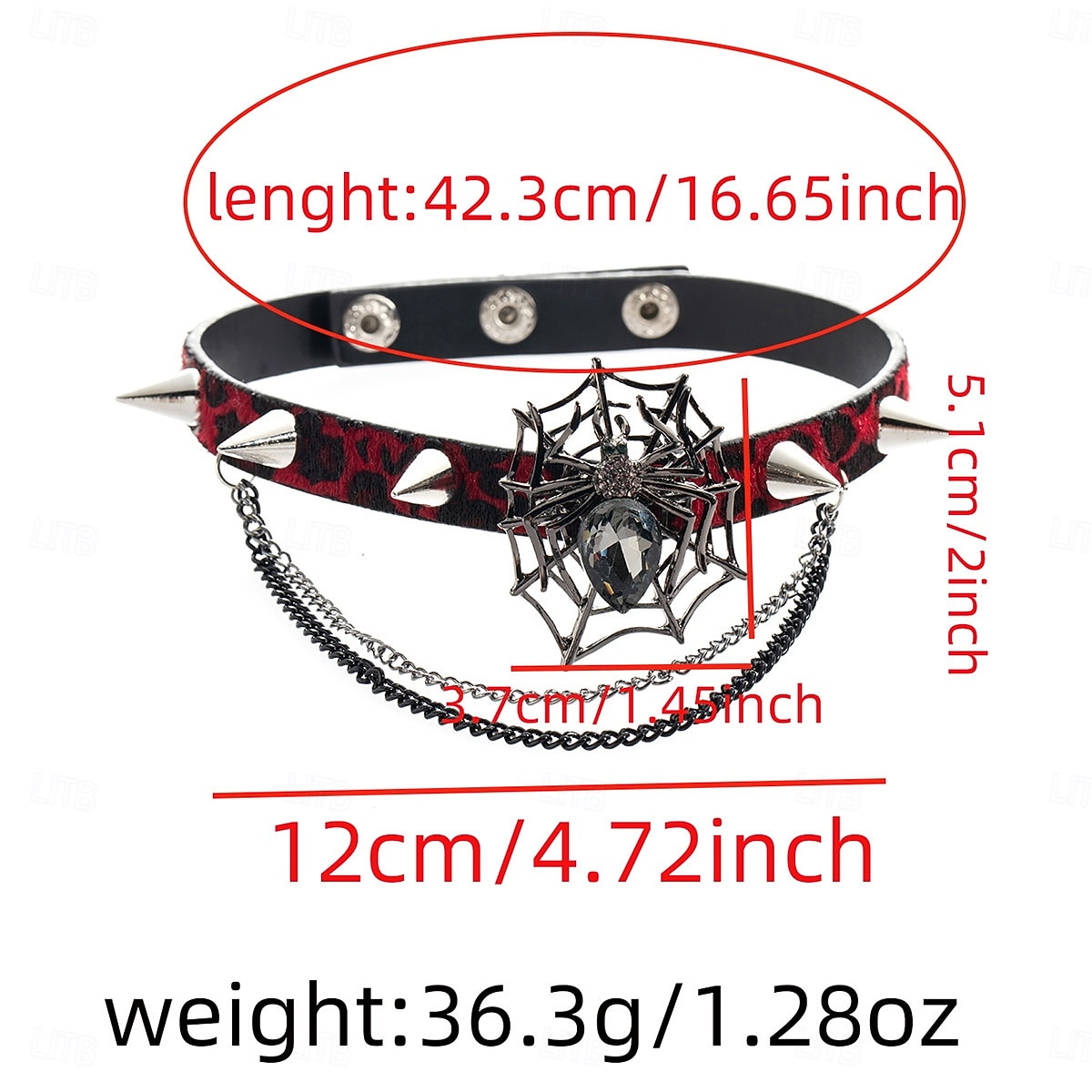 Punk a gotika Náhrdelník Choker Křížový přívěsek pavoučí síť Maškarní kostým Dámské předvečer Všech svatých Karneval Výkon Párty Ležérní Dospělí Náhrdelníky Celý rok 2025 - $15.49 –P10