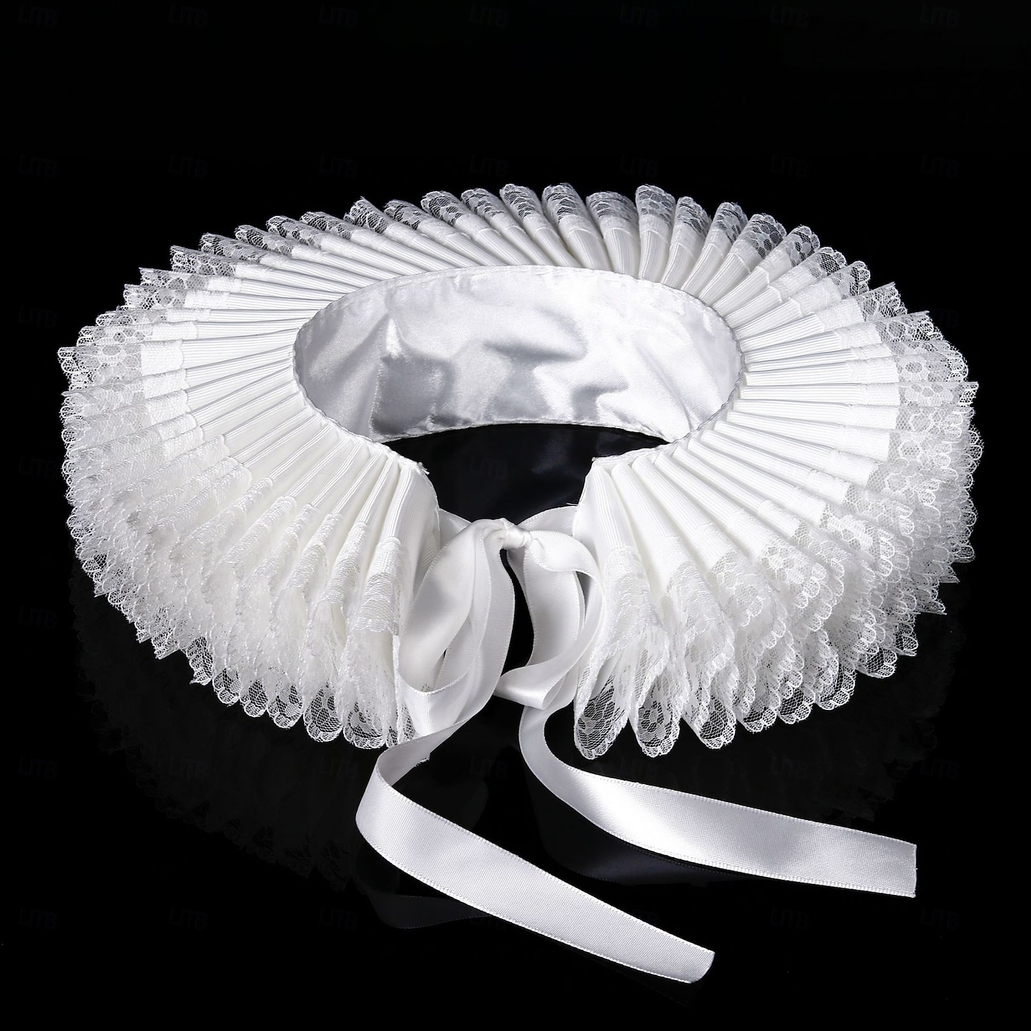 Rococó Victoriano Renacimiento Cuello con volantes isabelino Noble Aristócrata Disfraz Unisexo Víspera de Todos los Santos Carnaval Rendimiento LARP Feria Ren Adultos Cuello Todas las Temporadas 2025 - $19.49 –P8