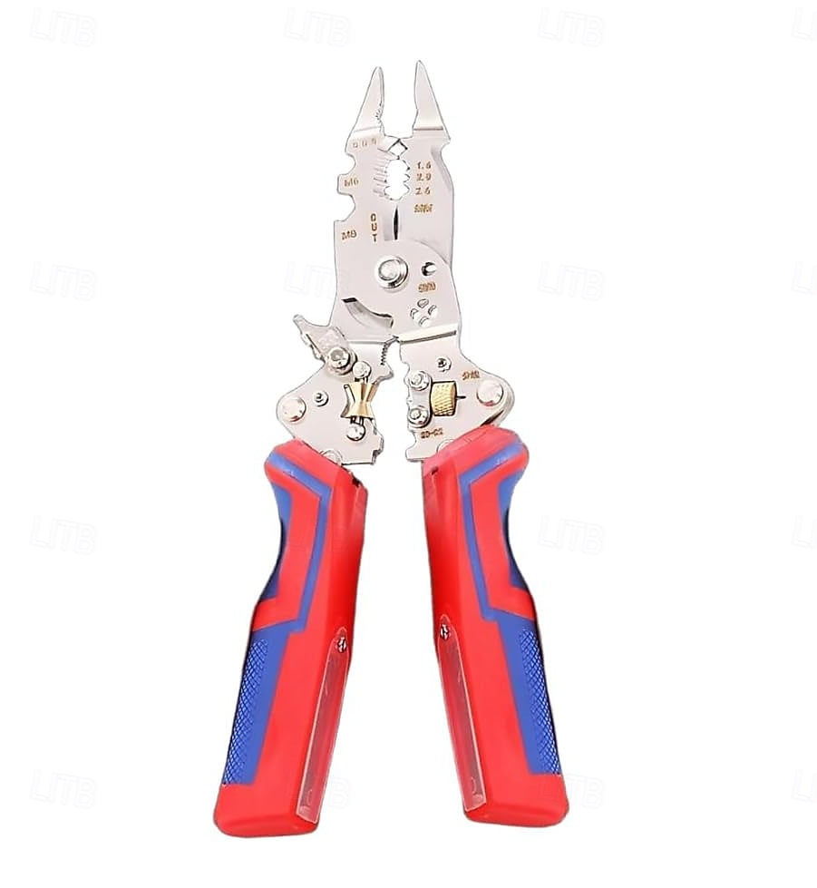 13-i-1 sammenleggbar avisoleringstang med spenningstester sammenleggbar effektiv elektriker-avisoleringstang multifunksjonsverktøy for avisoleringstang for kutting, krymping og trekking av tang 2025 - $29.99 –P3