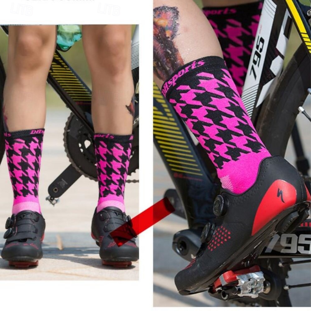 Calcetines Calcetines Ciclismo Calcetines de bicicleta Calcetines deportivos Calcetines atléticos Camping / Senderismo Senderismo Ejercicio al Aire Libre Bicicleta / Ciclismo Alta elasticidad Cómodo 2025 - $11.49 –P14