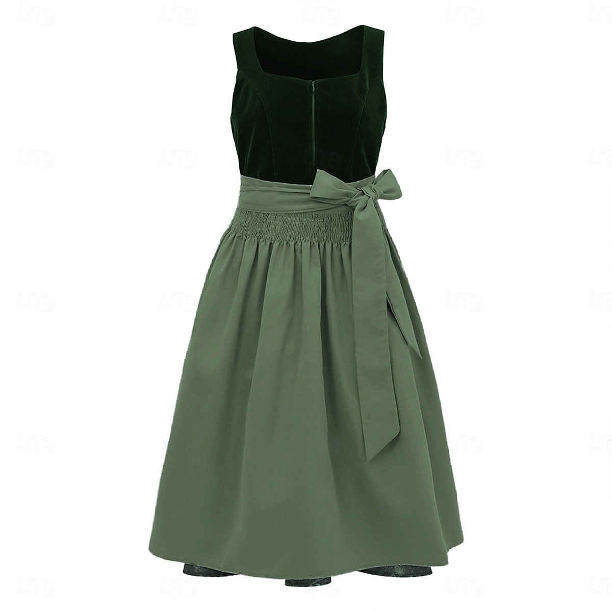 Birra Oktoberfest Oktoberfest Vestito Dirndl Abiti tradizionali Lunghezza Midi Cameriera Bavarese Tedesco Prati Per donna Carnevale Feste Festa della birra Panno in stile tradizionale Senza camicetta del 2026 a $68.99 –P1