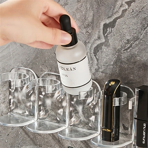 Row Plastic Wall Rack 2 Set (10 Pieces), Adhesive Ripple Storage Shelf, No Drilling Wall-Mounted Organizer for Door, Mirror, or Cabinet 2025 - $20.99 –P7