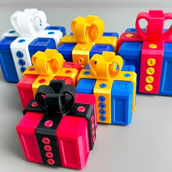 Ornamenti per scatole regalo fastidiose stampate in 3D, divertenti giocattoli, scherzi, puzzle, scatole, scherzi creativi, regali per amici, famiglie, feste, intrattenimento, novità, sorpresa per le vacanze. del 2025 a $19.99 –P7