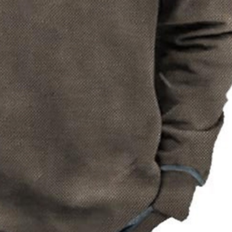Hombre Sudadera Sudadera Con Capucha Pull-over Sudadera con capucha y botones Verde Ejército Cuello Mao Plano Retazos Deporte Casual Diario Ropa de calle Fresco Ropa deportiva Primavera & Otoño Ropa 2025 - $23.99 –P3